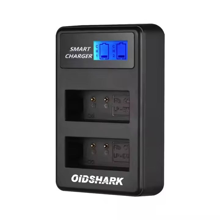 OLDSHARK Camera Smart LCD Display USB Dual-Channel Camera Charger