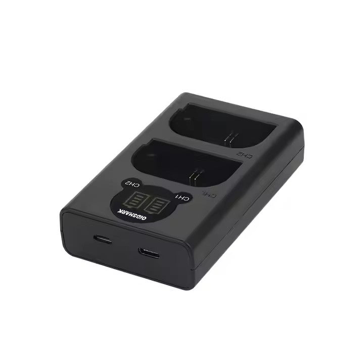 OLDSHARK Camera Battery Charger 2 USB Slots battery charger For Canon